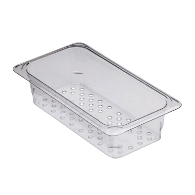 Cambro 33CLRCW135 – Colander, 6-15/16″ x 12-3/4″ x 3″ deep, polycarbonate, clear