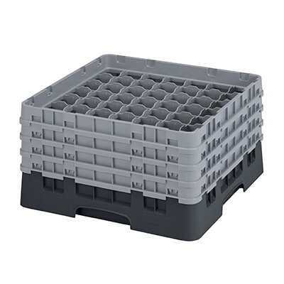 Cambro 49S800110 – Glass Rack, with (4) extenders, 19-3/4″ x 19-3/4″ x 10-1/2″, black, (Case of 2)