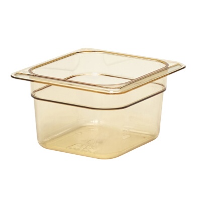 Cambro 64HP150 – High Heat Food Pan, 1/6 size, 4″ deep, amber