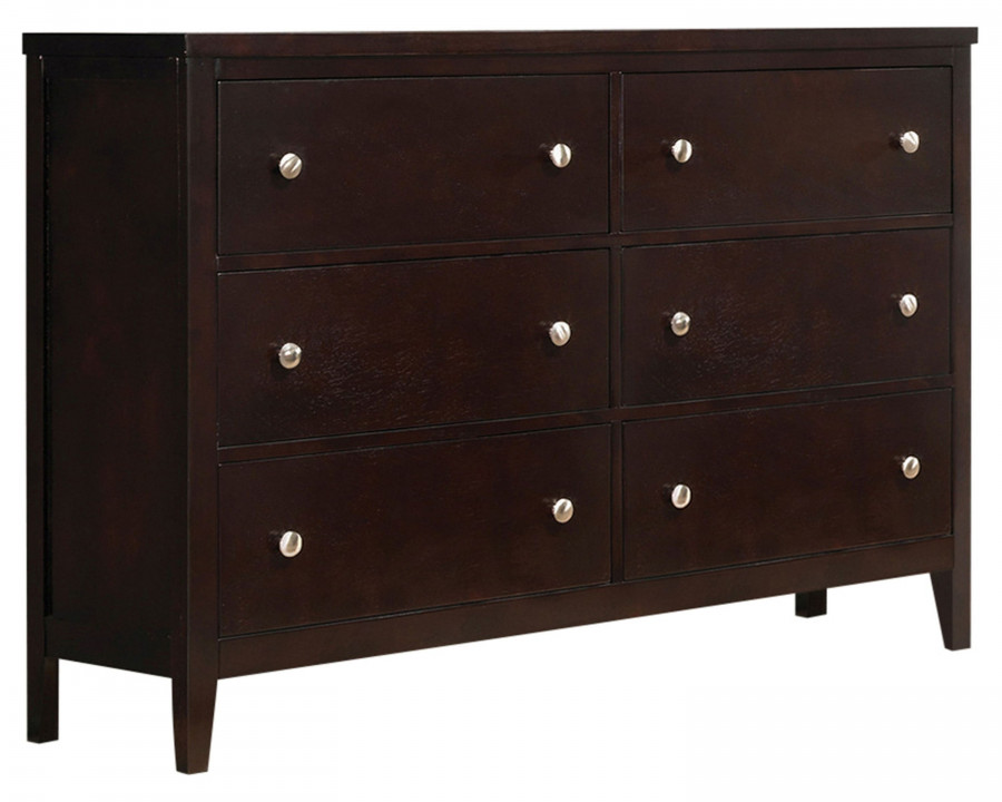 Coaster – Carlton 6-Drawer Rectangular Dresser in Cappuccino