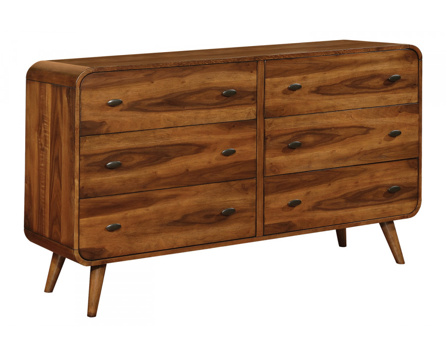 Coaster – Robyn 6-Drawer Dresser in Dark Walnut