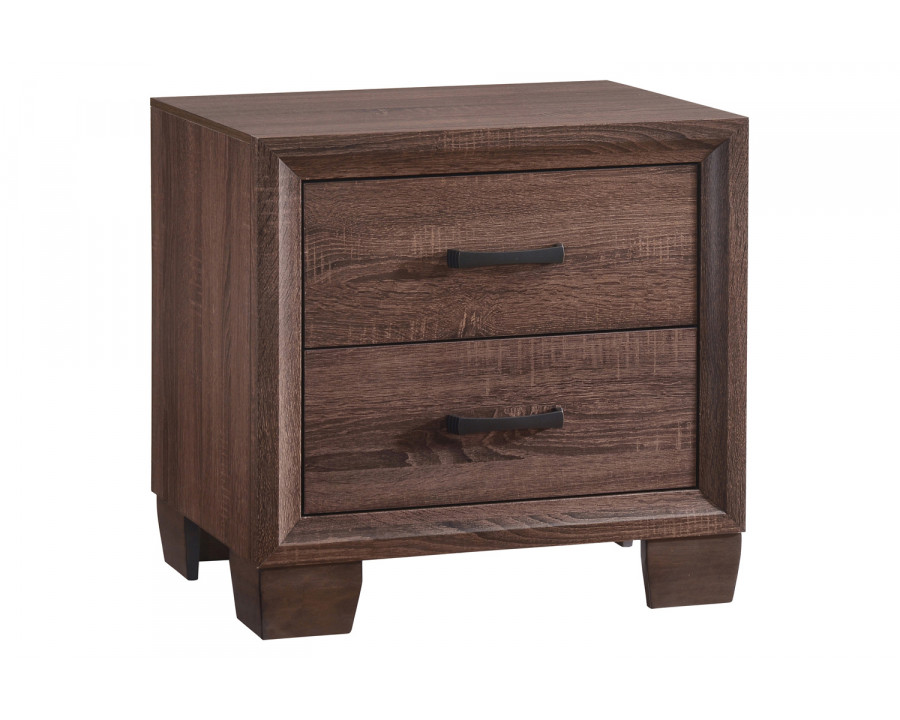 Coaster – Brandon 2-Drawer Nightstand in Medium Warm Brown