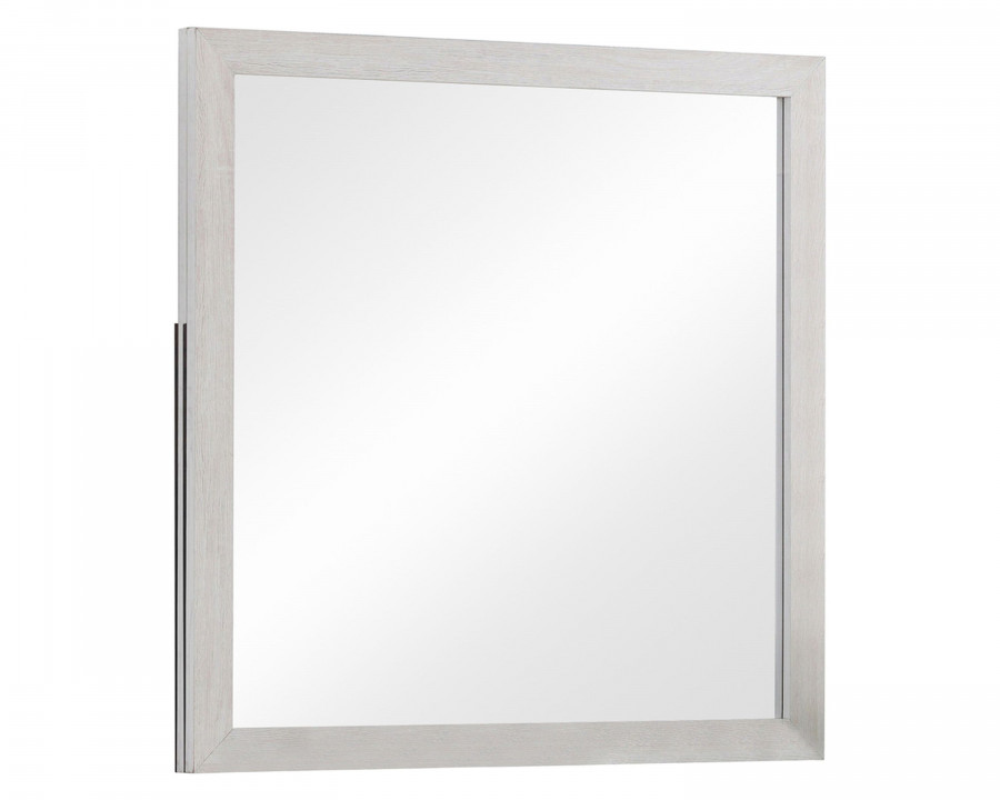 Coaster – Marion Rectangle Dresser Mirror in Coastal White