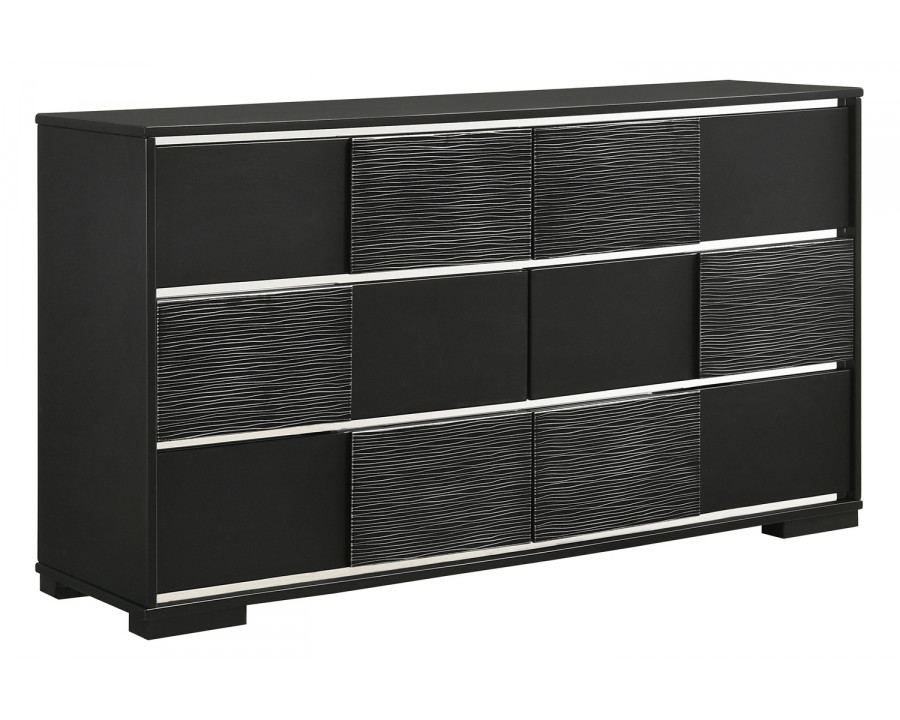 Coaster – Blacktoft 6-Drawer Dresser in Black