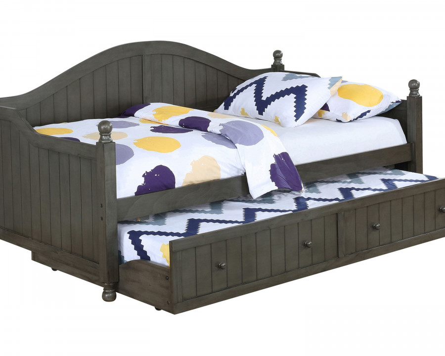 Coaster – Julie Twin Daybed With Trundle in Warm Gray