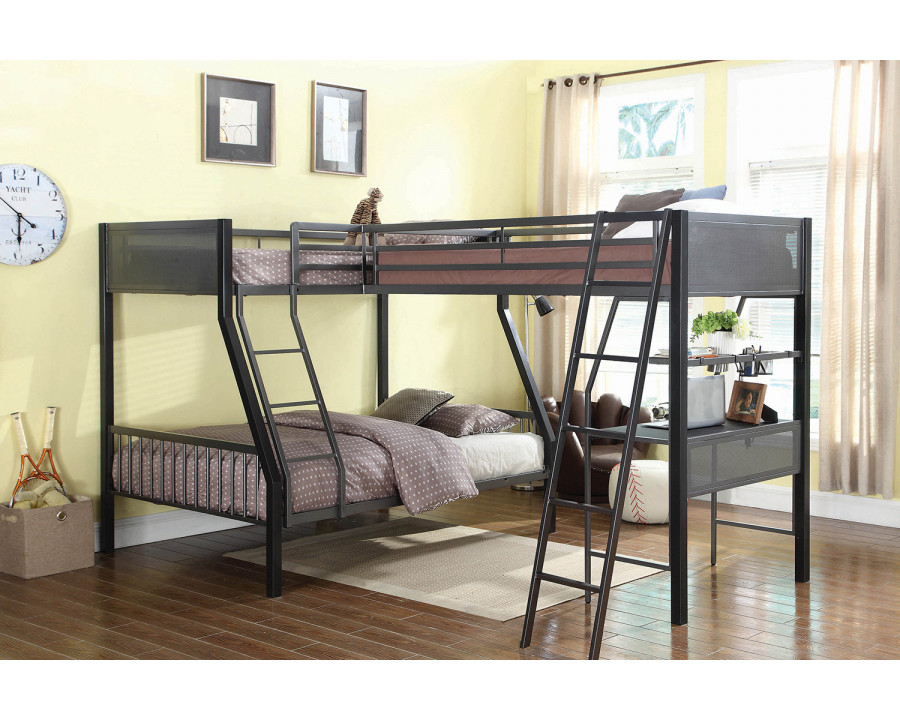 Coaster – Meyers Twin Loft Add-On in Black/Gunmetal