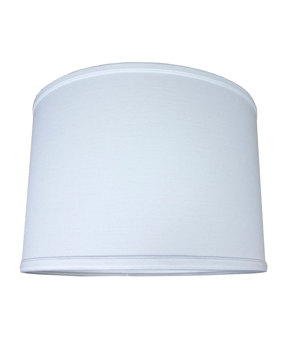 14″W x 10″H Drum Lamp Shade Premium White Linen