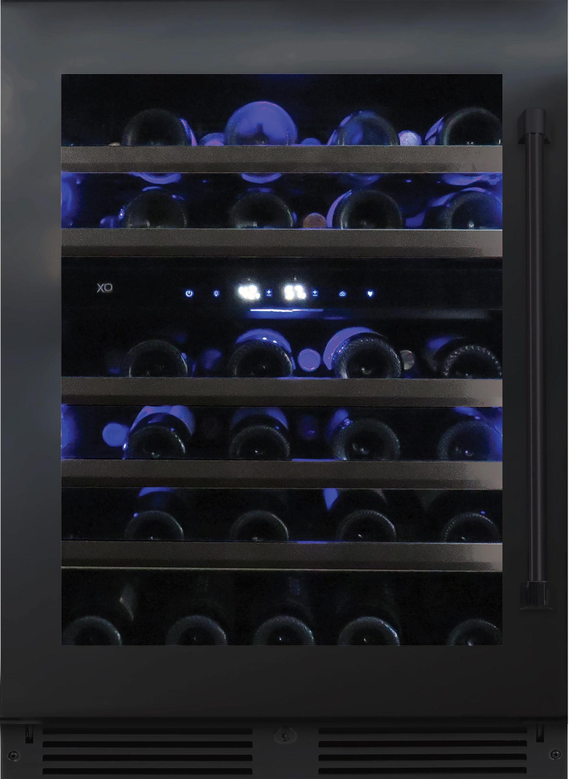 Dual Zone Wine 24″ Black Stainless LH