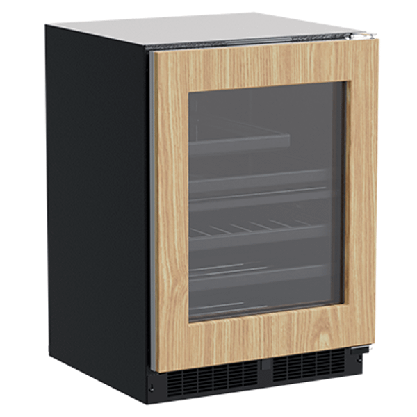 24-In Built-In Dual Zone Wine And Beverage Center with Door Style – Panel Ready Frame Glass