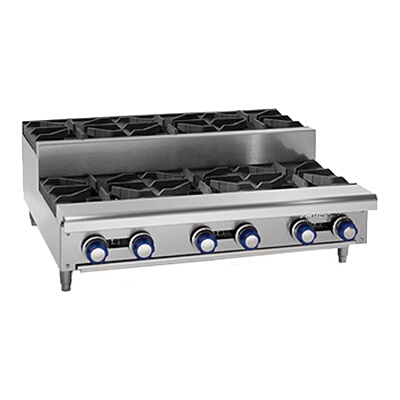 Imperial IHPA-2-12SU – Hotplate, gas, 12″W, (1) open & (1) step-up open burner