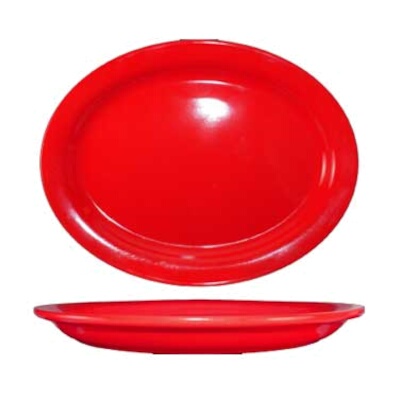 International Tableware CA-12-CR – Platter, 10-3/8″ x 7-1/4″, crimson red, (Case of 24)