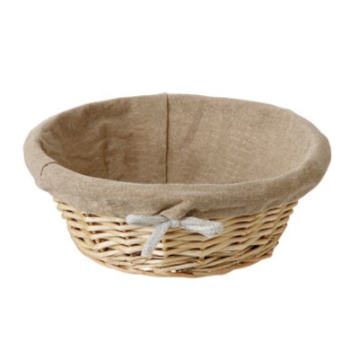 Matfer 573476 – Table Top Bread Basket, 8-3/4″ dia., linen lined, wicker