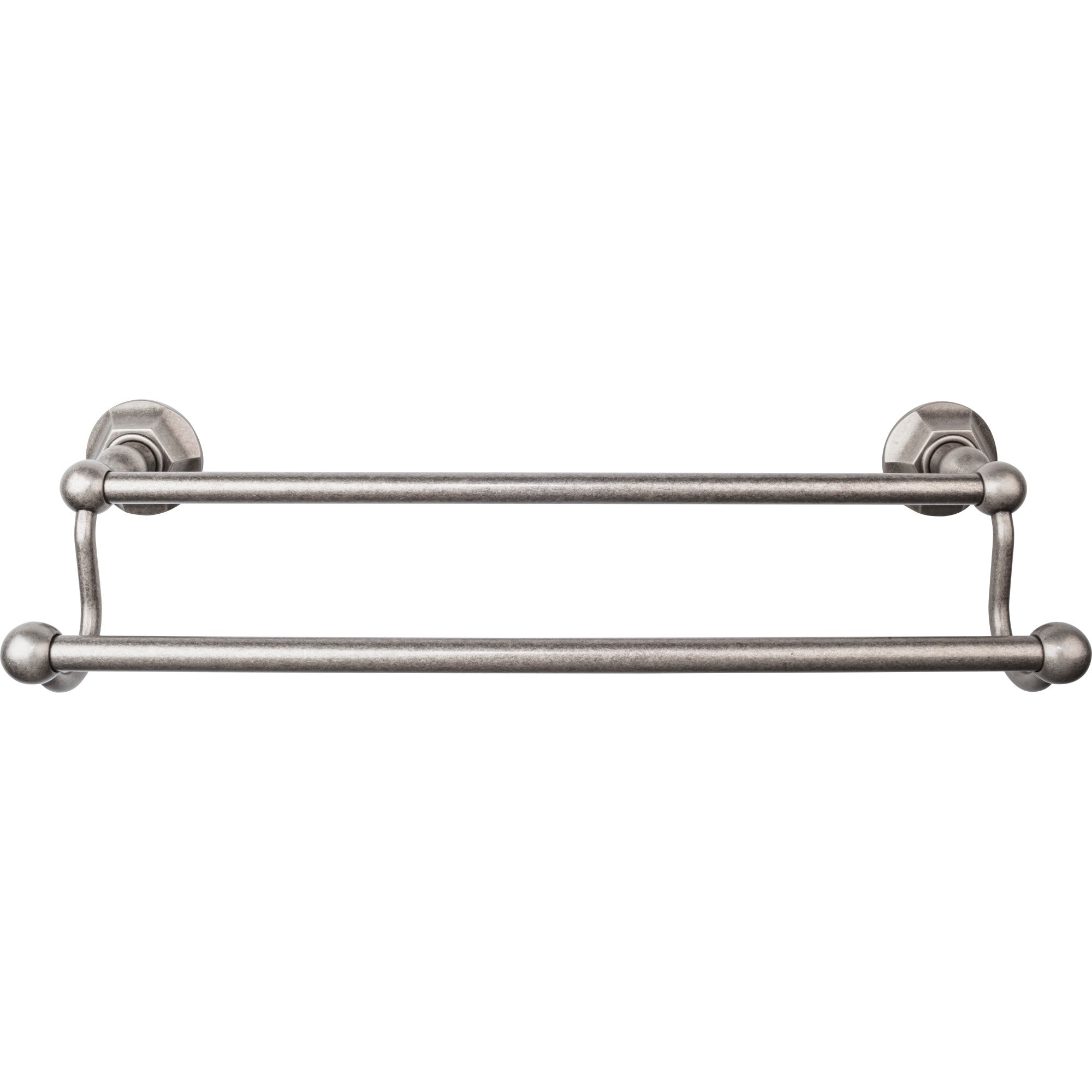 TOP KNOBS ED7APB TOP BATH (R) Edwardian Bath Double 20 1/2″ Wall Mounted Towel Bar – Antique Pewter