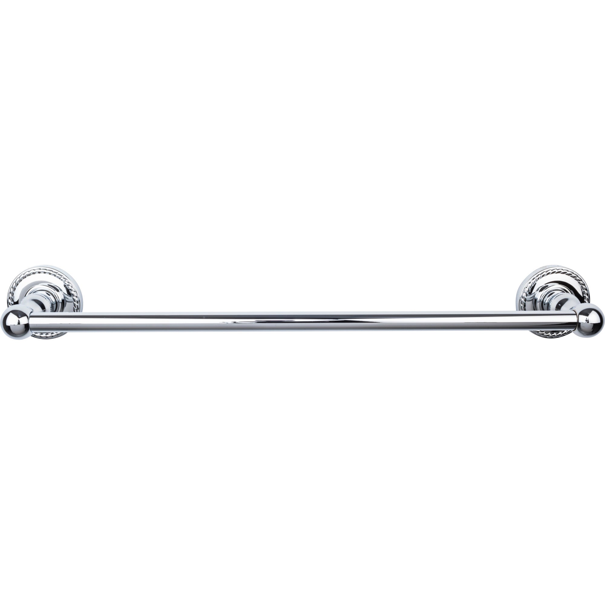 TOP KNOBS ED6PCF TOP BATH (R) Edwardian Bath Single 20 1/2″ Wall Mounted Towel Bar – Polished Chrome