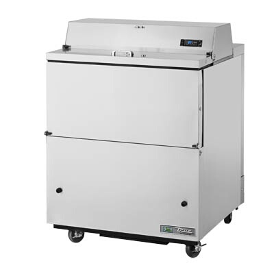 True TMC-34-S-HC – Mobile Milk Cooler, (8) crate, stainless steel flip-up lid, stainless exterior