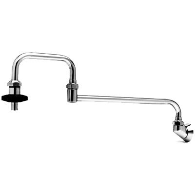 T&S Brass B-0581 – Pot Filler Faucet, splash mount, double-jointed, 24″ L, with i