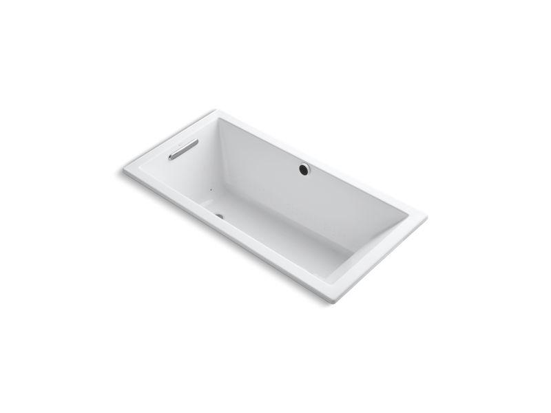 KOHLER K-1167-G-0 Underscore Rectangle 60″ x 30″ drop-in BubbleMassage(TM) Air Bath