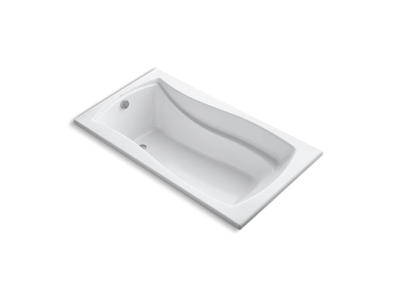 KOHLER 1229-W1 Mariposa 66″ x 36″ drop-in bath with Bask heated surface and end drain