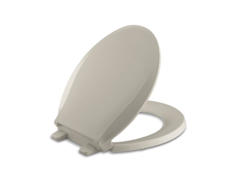 KOHLER K-4639-G9 Cachet Quiet-Close round-front toilet seat