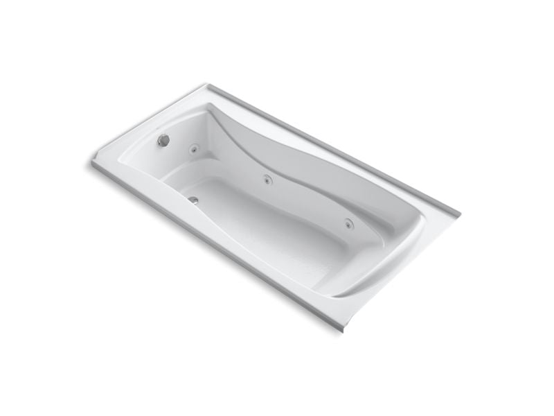 KOHLER 1257-L Mariposa 72″ x 36″ alcove whirlpool bath with integral flange and left-hand drain