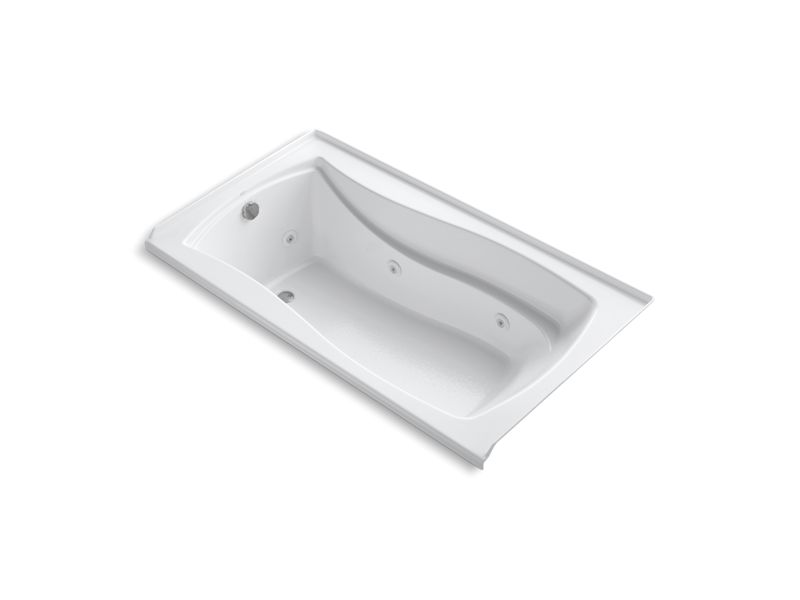 KOHLER 1224-L Mariposa 66″ x 35-7/8″ alcove whirlpool with integral flange and left-hand drain