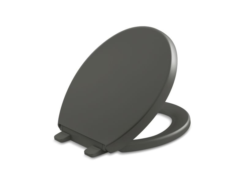 KOHLER K-4009-58 Reveal Quiet-Close Round-Front Toilet Seat In Thunder Grey