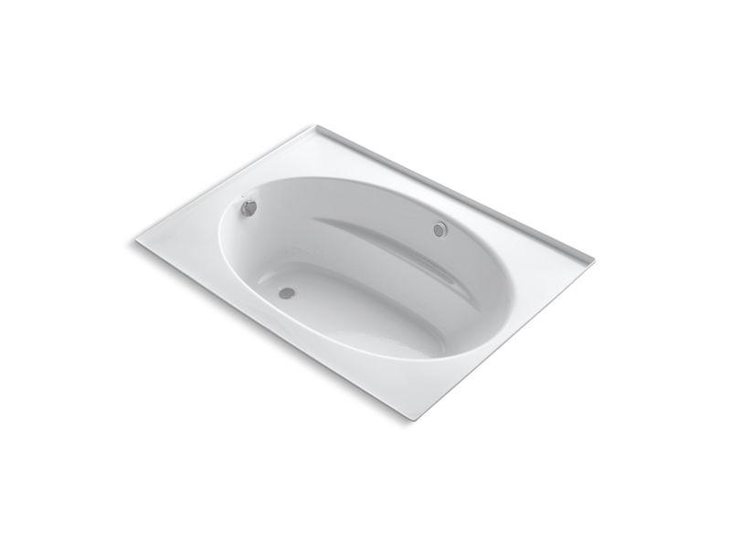 KOHLER K-1112-GF-0 Windward 60″ x 42″ drop-in BubbleMassage(TM) Air Bath with integral flange