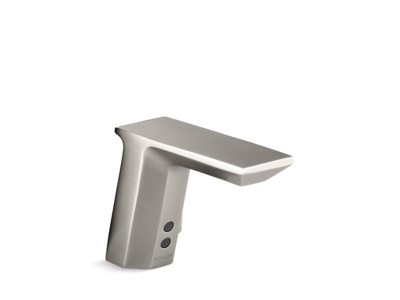 KOHLER K-7517-CP Geometric Touchless faucet with Insight technology and temperature mixer, Hybrid-powered