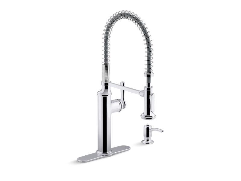 KOHLER K-10651-SD Sous Pull-down kitchen faucet in Polished Chrome