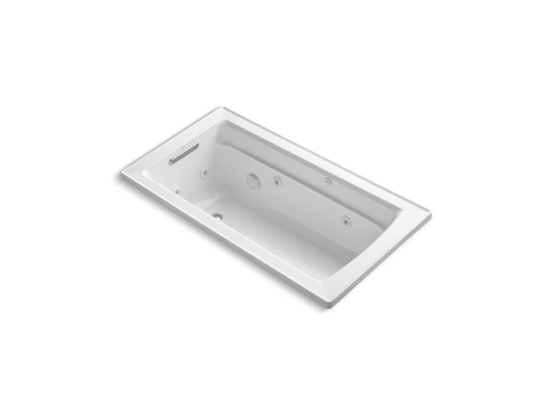 KOHLER 1122-H Archer 60″ x 32″ drop-in whirlpool bath with heater