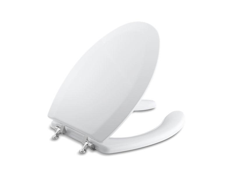 KOHLER K-4710-GS-0 Triko elongated toilet seat with Polished Chrome hinges