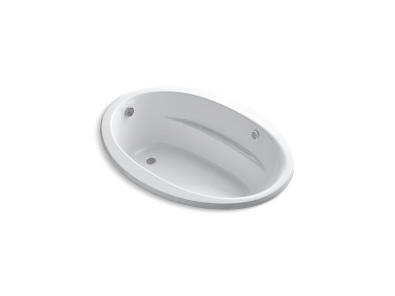 KOHLER 1162-GH Sunward 60″ x 42″ Heated BubbleMassage air bath with end drain