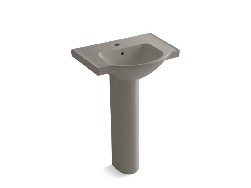 KOHLER Veer K-5266-1-K4 Cashmere 21″ rectangular pedestal bathroom sink