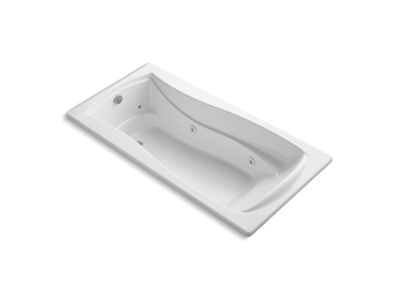 KOHLER 1257-H Mariposa 72″ x 36″ drop-in whirlpool bath with end drain and heater