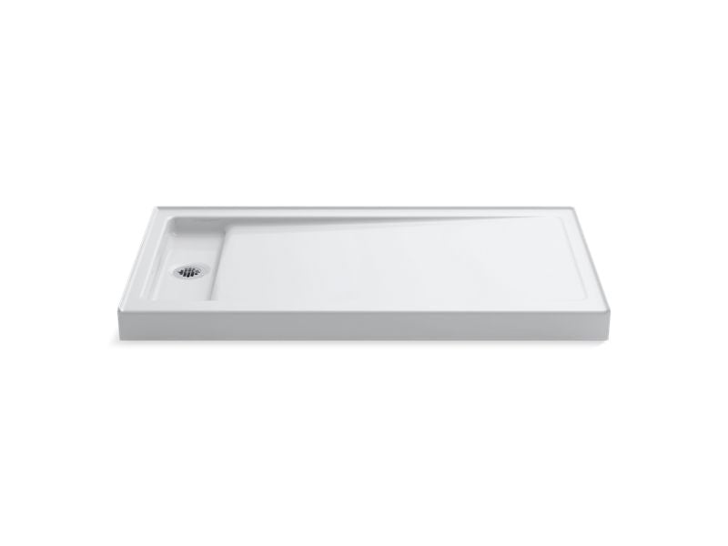 KOHLER K-9165-47 Bellwether 60″ x 32″ Single-threshold shower base with left offset drain