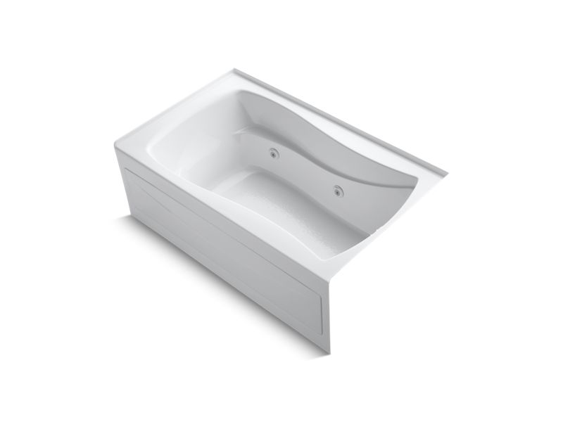 KOHLER 1239-RAW Mariposa 60″ x 36″ alcove whirlpool bath Bask heated surface, integral apron, and right-hand drain