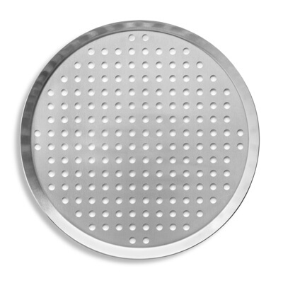 Vollrath PC14PN – Pizza Pan, perforated, press cut, 14″ dia. x 3/4″ deep, natural finish, (Case of 12)