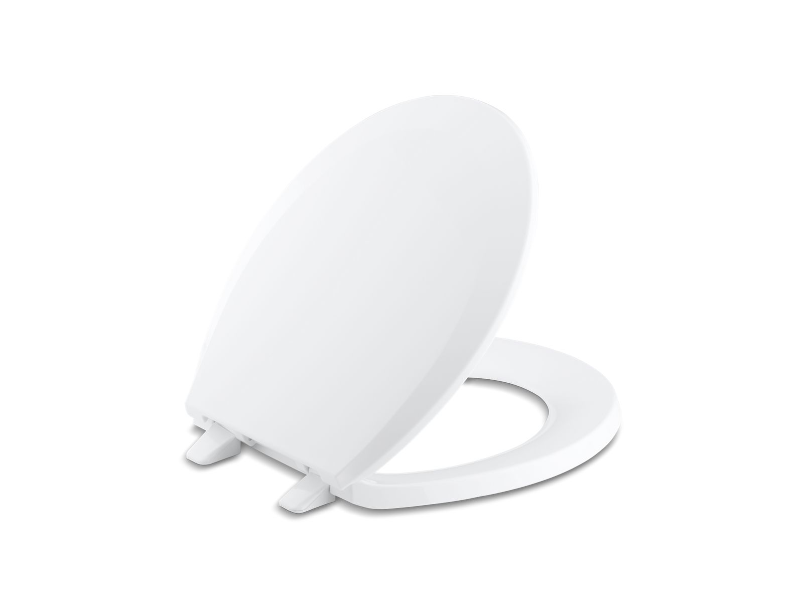 KOHLER K-4662-0 Lustra Quick-Release Round-Front Toilet Seat In White