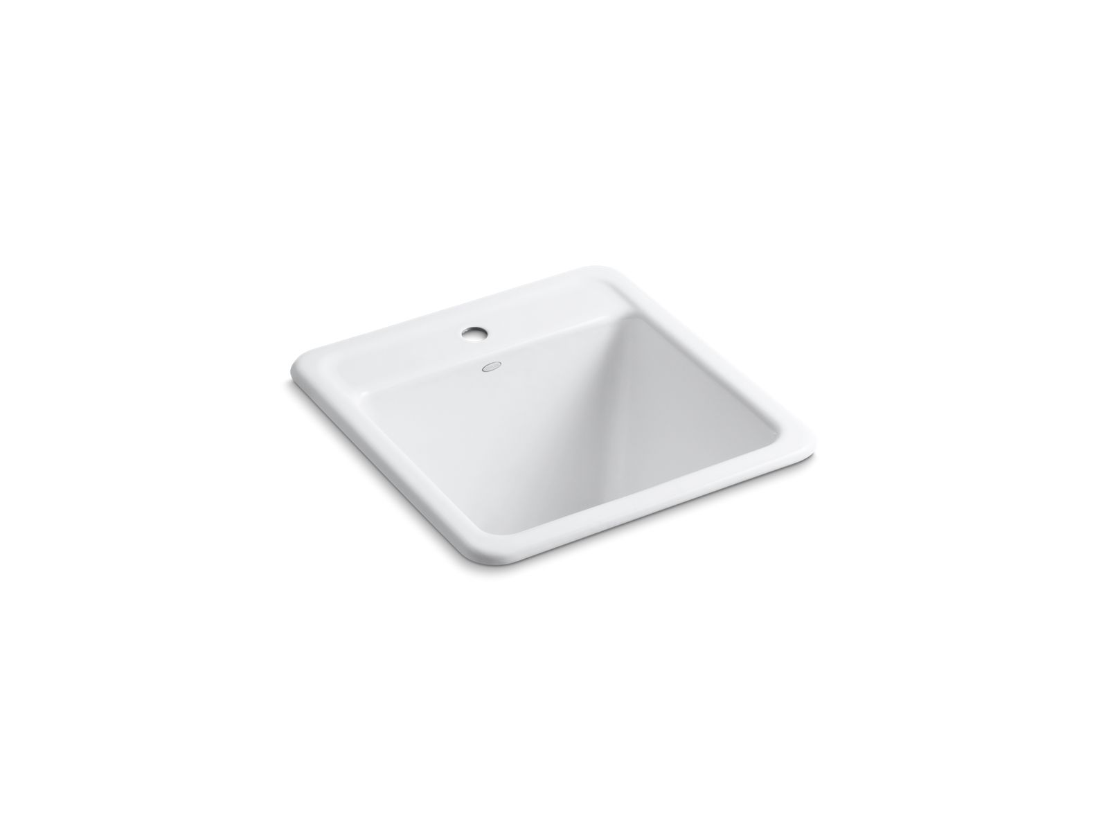 KOHLER K-19022-1 Park Falls 21″ top-/undermount single-bowl utility sink