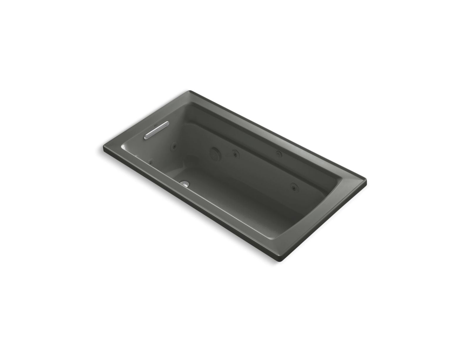 KOHLER K-1122-58 Archer 60″ X 32″ Drop-In Whirlpool Bath In Thunder Grey