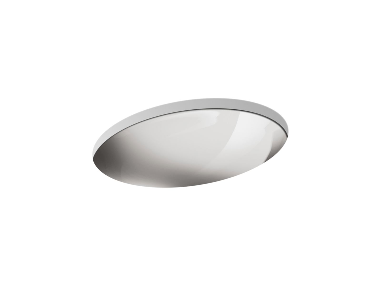 KOHLER K-2602-MU-NA Rhythm 23-1/4″ Oval Undermount Bathroom Sink, No Overflow