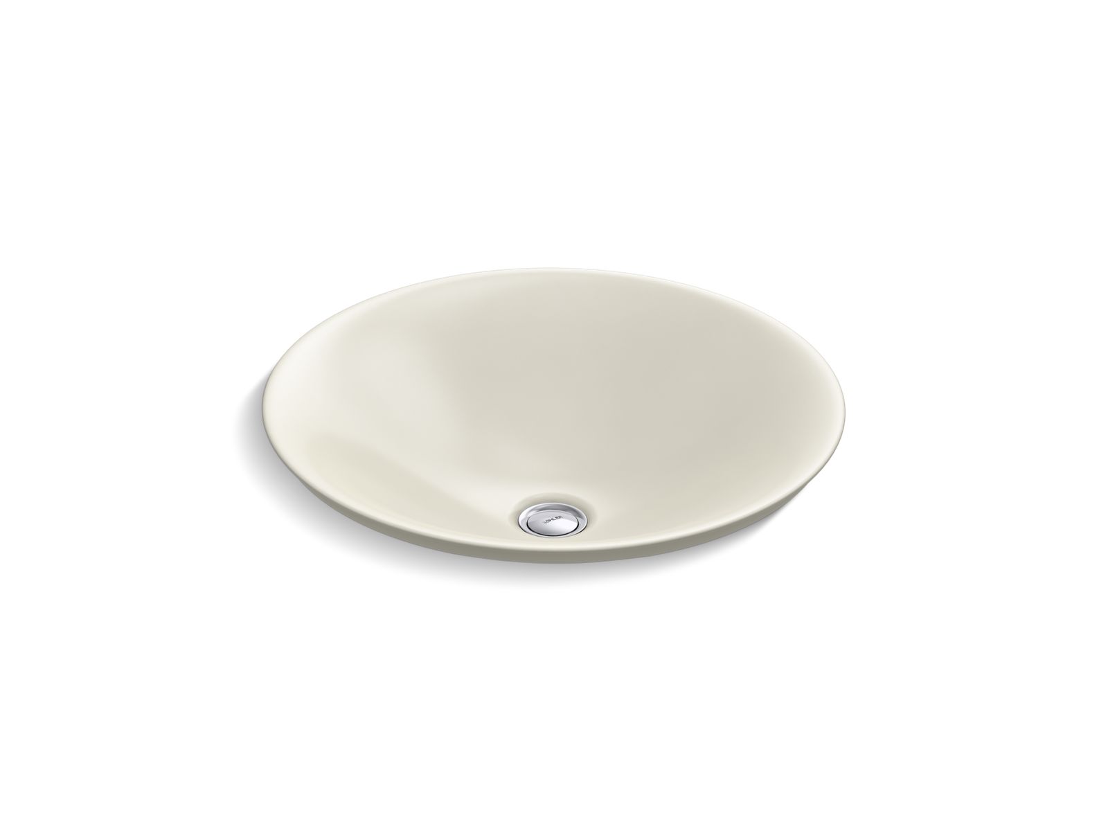 KOHLER K-7806-96 Carillon 17-3/4″ Round Drop-In Bathroom Sink, No Overflow In Biscuit