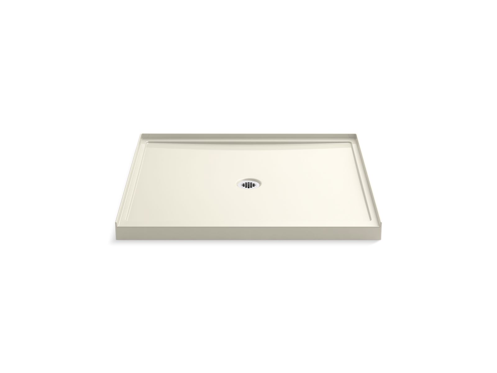 KOHLER K-8648-96 Rely 48″ X 42″ Alcove Shower Base, Center Drain In Biscuit