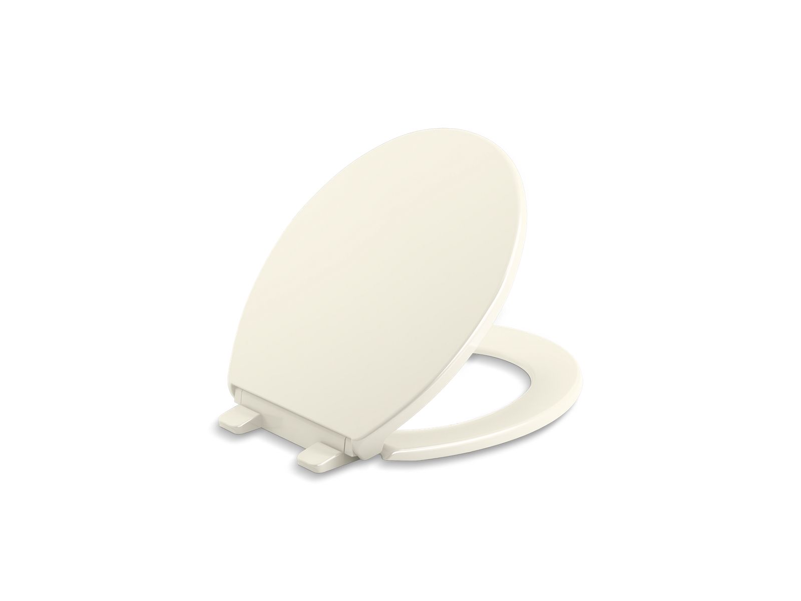 KOHLER K-20111-96 Brevia Quiet-Close Round-Front Toilet Seat In Biscuit