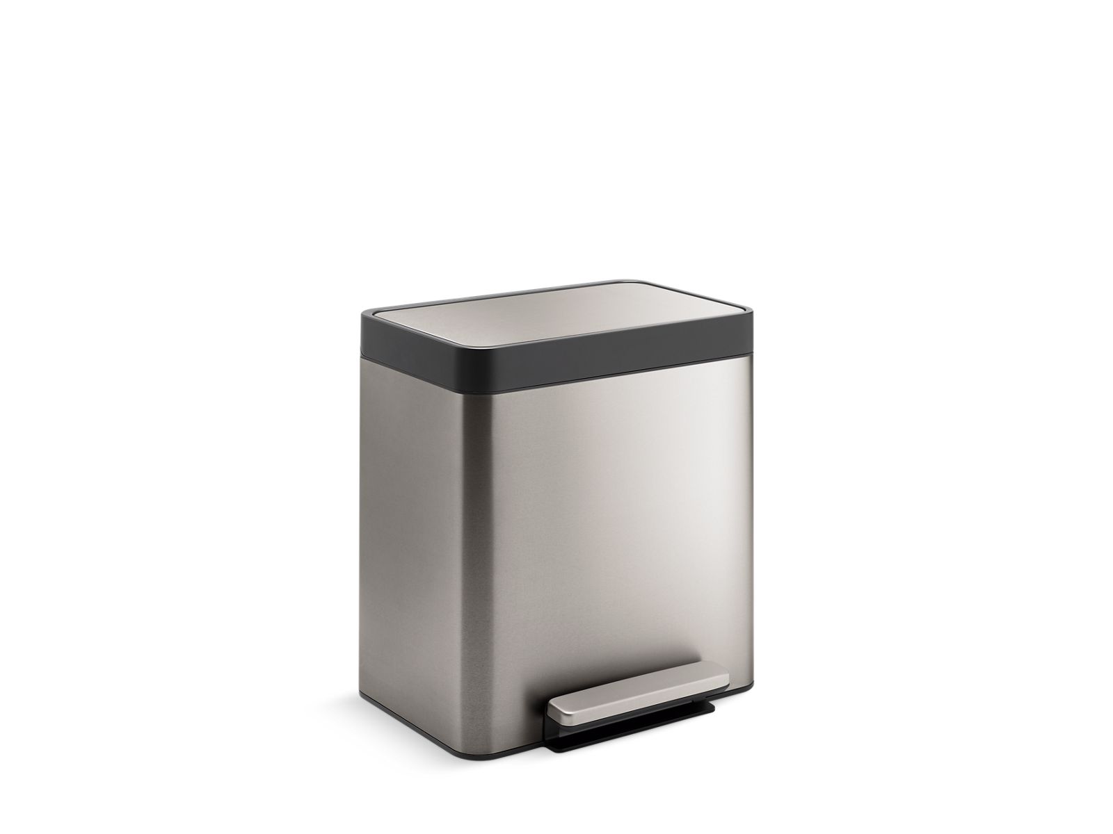 KOHLER K-20942-ST 8-Gallon Stainless Steel Step Trash Can In Stainless Steel